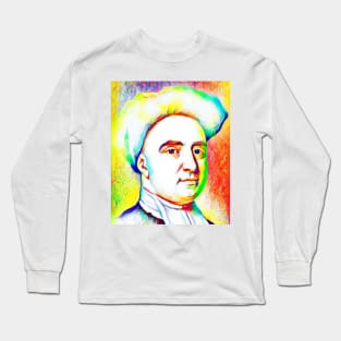 George Berkeley Colourful Portrait | George Berkeley Artwork 11 Long Sleeve T-Shirt